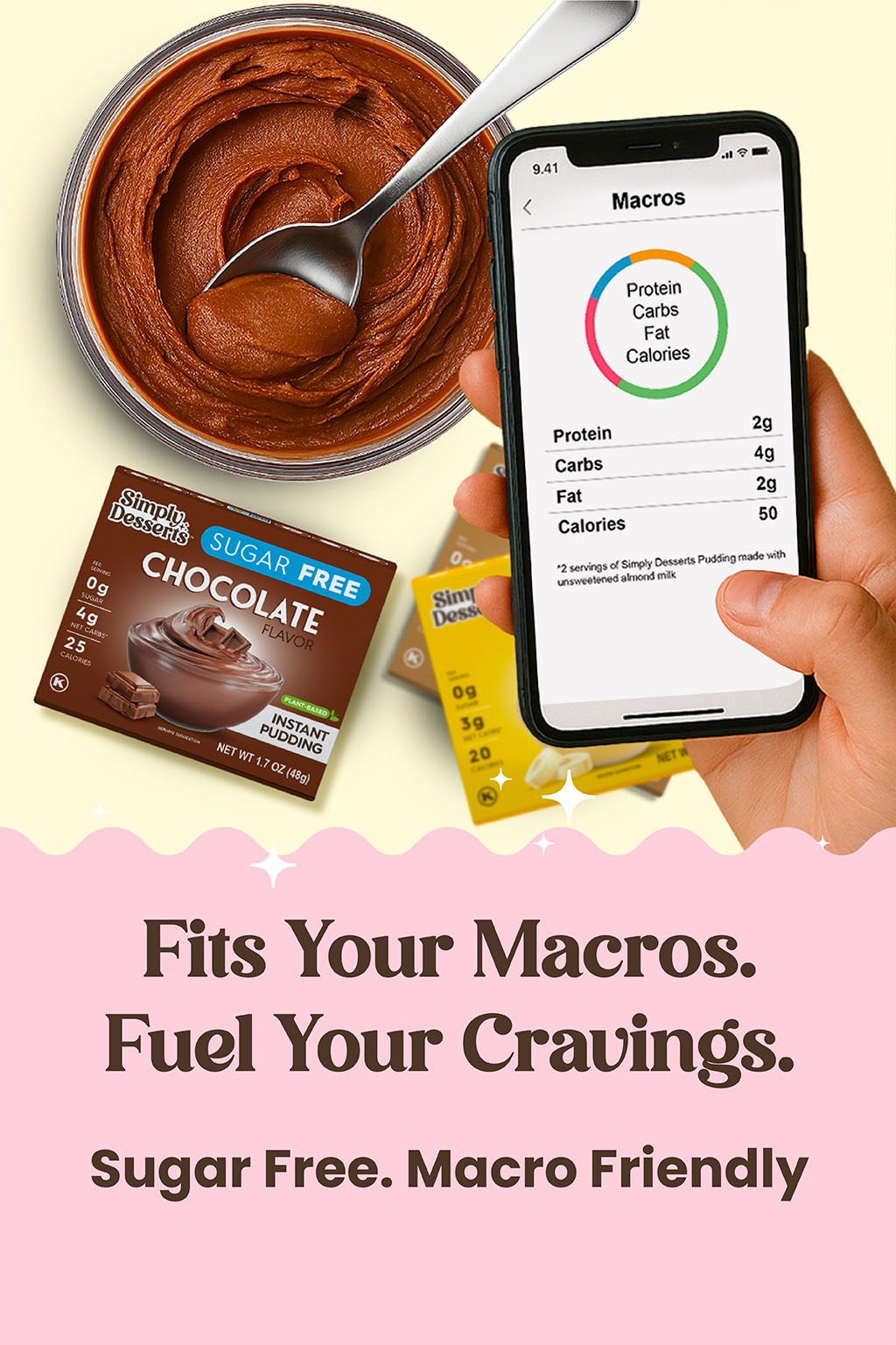 Fits Your Macros. Fuel Your Cravings - Sugar Free. Macro Friendly.